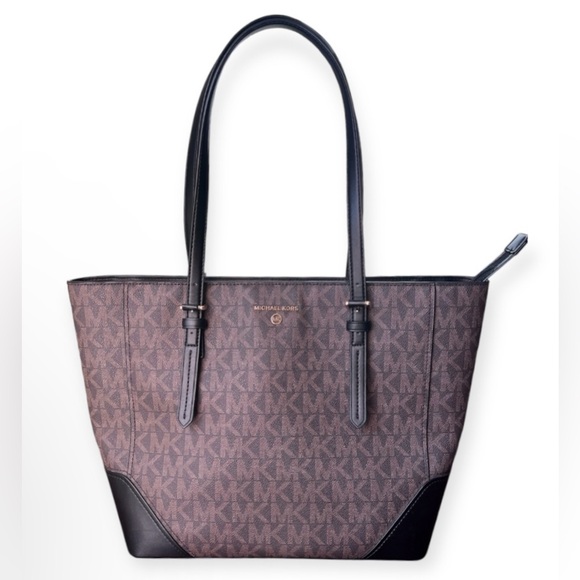 Michael Kors Aria Large Logo Tote Shoulder Bag - Picture 1 of 9